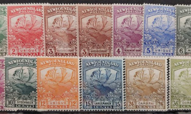 Newfoundland #115-126 Fine+ mint mostly NH 1919 Regiments Set