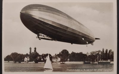 Germany 24 Oct 1936 LZ127 Graf Zeppelin Used Postcard to Austria