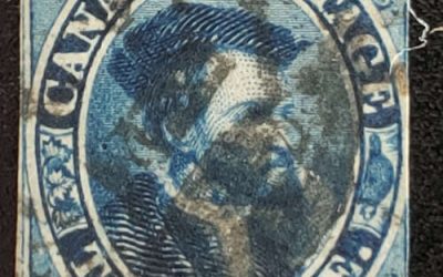 Canada #7 just Fine Used 1855 10d Cartier