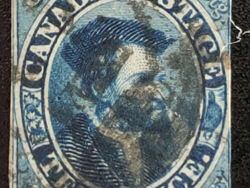 Canada #7 just Fine Used 1855 10d Cartier