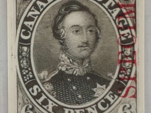 Canada #2RCvii VF 1851 6d Plate Proof w/ dealer Cert.