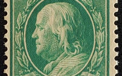 U.S.A. #387 Never Hinged 1910 1c Franklin Coil