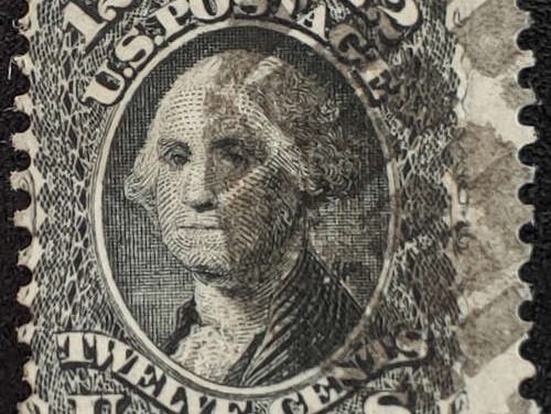 U.S.A./Colonial B.C. #90 Fine Used 1861/66 12c Washington