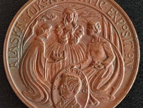 Alaska-Yukon Pacific Expo 1909 Unc 31mm 17gm Bronze Medal