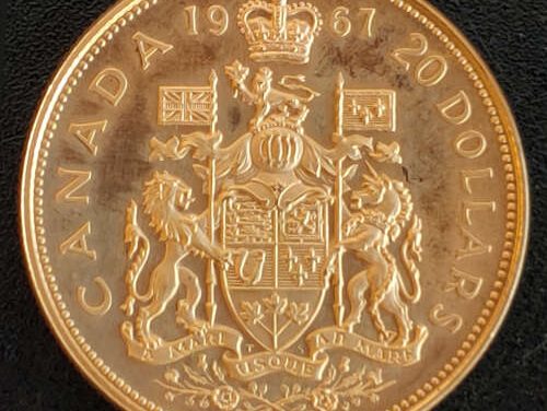 Canada Specimen 1967 Centennial $20 Gold .529oz