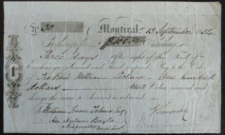 H.B.C. 13 Sep 1854 Simpson & Tolmie signed Promissory Note