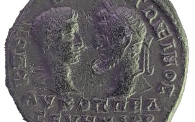 Macrinus w/ Diadumenian as Caesar AD 217-18 AE Pentassarion