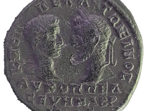 Macrinus w/ Diadumenian as Caesar AD 217-18 AE Pentassarion
