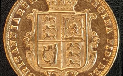 G.B./Colonial Canada XF 1878 QV Die 64 Shield Gold 1/2 Sovereign