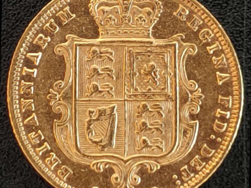 G.B./Colonial Canada XF 1878 QV Die 64 Shield Gold 1/2 Sovereign