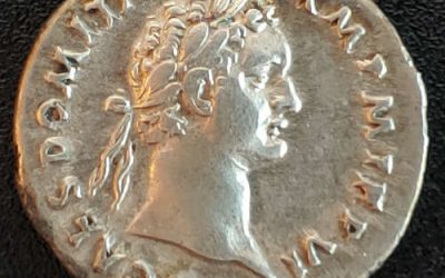 Domitian 81-96 AD 3.49gm Silver Denarius w/ Minerva etc