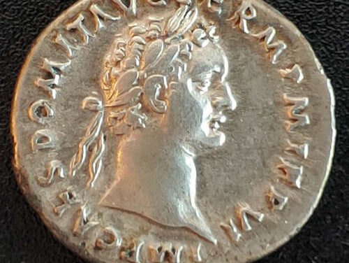 Domitian 81-96 AD 3.49gm Silver Denarius w/ Minerva etc