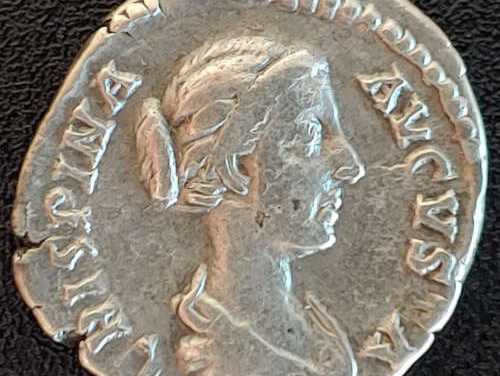 Crispina AD 178-182 3.45gm Silver Denarius