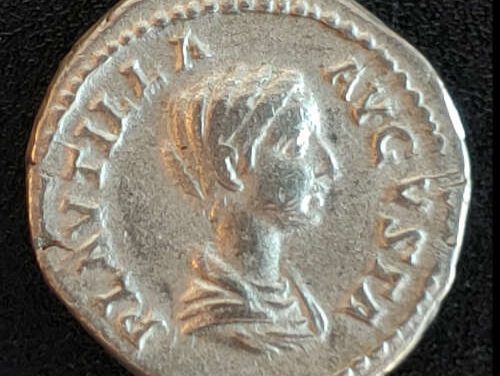 Plautilla 202-205 AD 3.76gm Silver Denarius w/ Concordia etc