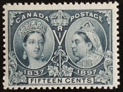 Canada #58 VF streaky NH 1897 15c Jubilee shade