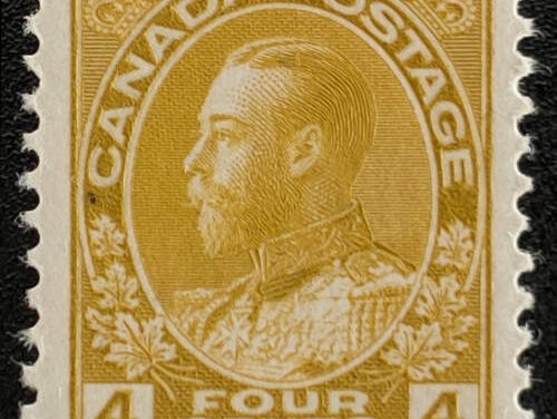 Canada #110 VF Mint 1922 4c Admiral selected for centering