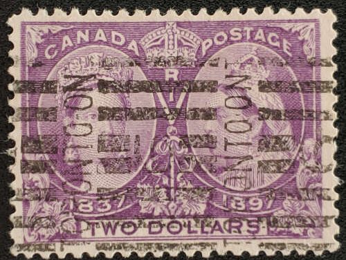 Canada #62 Fine Union Stn Toronto Used 1897 $2 Jubilee