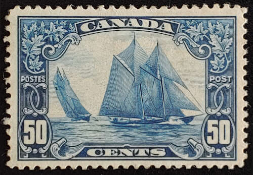 Canada #158 F/VF Mint 1929 50c Bluenose