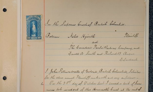 28 Oct 1886 Supreme Court C.P.R. Document duo on Wellburn page