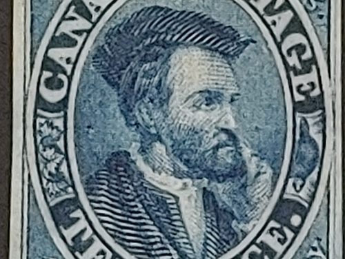 Unused 1855 10d Cartier from the Dale-Lichtenstein collection