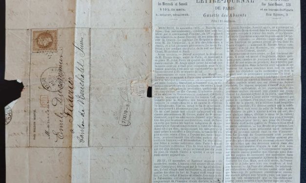 Ballon Monte 19 Nov 1870 30c Letter-Journal de Paris