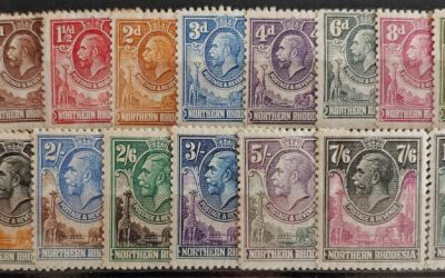 Northern Rhodesia #1-16 Mint HR George V (17)