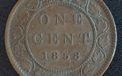 Province of Canada Fine 1858 Queen Victoria Large Cent