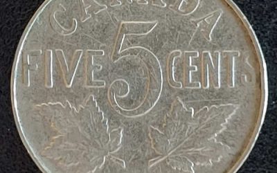 Canada VG 1925 George V key date 5 Cents