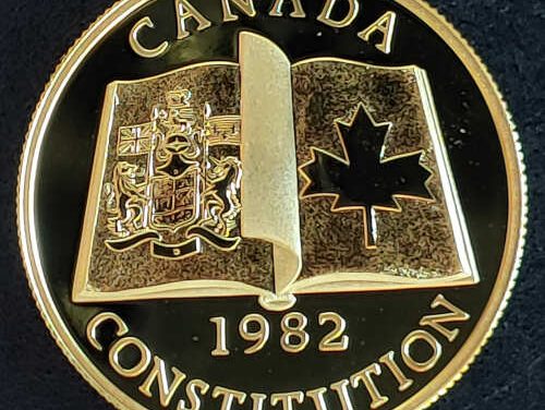 Canada Proof 1982 Constitution 1/2 Ounce QEII $100 Gold