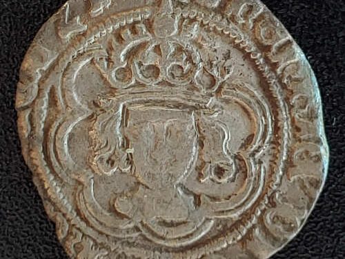 Henry VII 1485-1509 19mm 1.46gm Canterbury Silver Half Groat