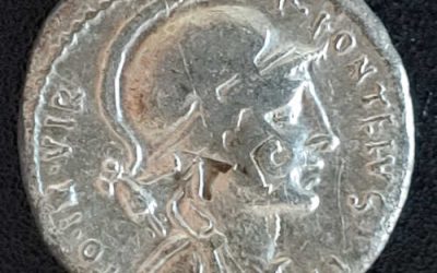 Publius Fonteius Capito 55 BC 3.41gm Roman Republic AR Denarius