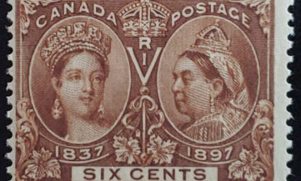 Canada #55 Fine Never Hinged 1897 6c Jubilee