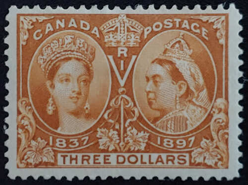 Canada #63 Fine+ Mint 1897 $3 Jubilee