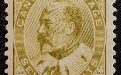Canada #92i VF Mint HR 1903 7c Edward VII shade