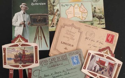 Australia, G.B., Holland 1904/46 Used Foldout Postcards (7 pcs)