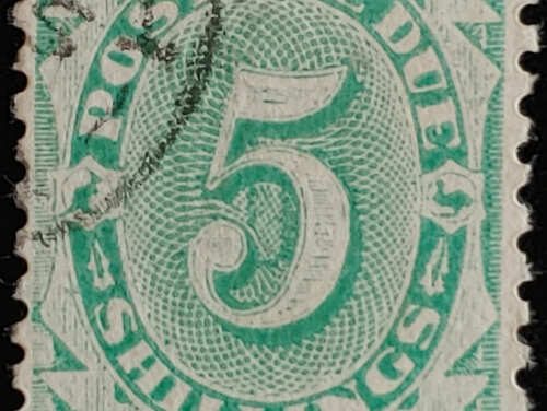 Australia #J20 VF Used 1902 5/- Postage Due