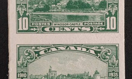 Canada #215P VF 1935 10c Windsor Castle Plate Proof Pair