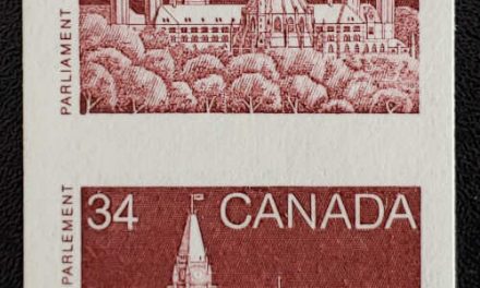 Canada #852a VFNH 1985 34c Parliament Imperforate Coil Pair