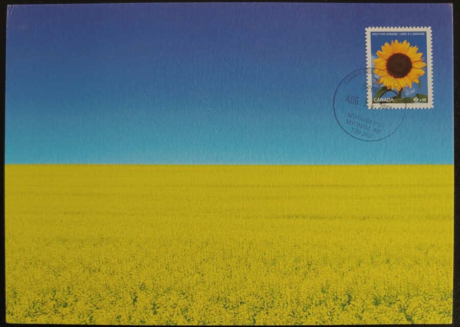 Ukraine 2022 maxicards being sold in All Nations’ weekly online auctions to support Ukraine