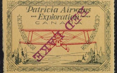 Patricia Airways #CL30c VF Mint 1927 5c Inverted Overprint