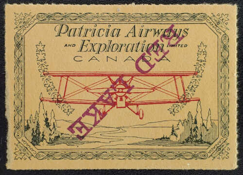 Patricia Airways #CL30c VF Mint 1927 5c Inverted Overprint