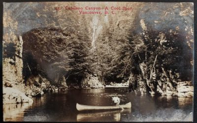Capilano Canyon, B.C. #89 8 May 1907 1c Timms S. Van Postcard