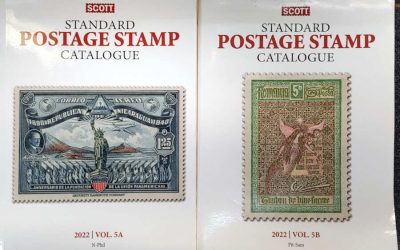 Scott 2022 Volume 5A and 5B N/Sam Countries Colour Catalogue duo