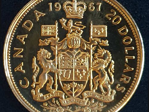 Canada SP 1967 Centennial $20 Gold, single year type coin
