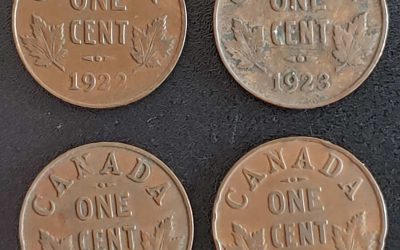 Canada Fine+ 1922-1925 George V Cent quartet