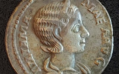 Julia Mamaea 22-235 AD 3.15g Silver Denarius w/ Vesta etc