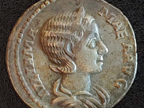 Julia Mamaea 22-235 AD 3.15g Silver Denarius w/ Vesta etc