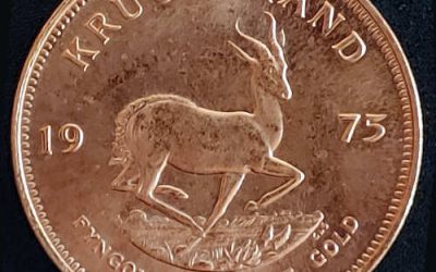 South Africa BU 1975 ounce Gold Krugerrand 1.0003oz AGW