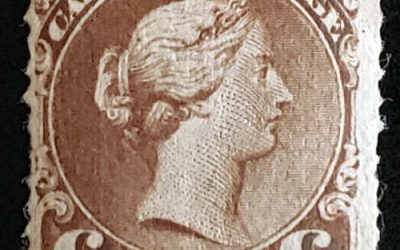 Canada #27c Fine Unu 1868 6c Thin Paper LQ