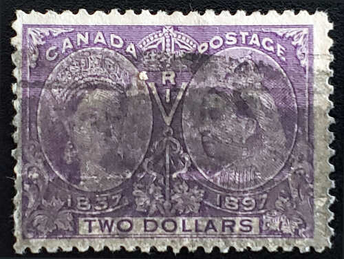 Canada #62 Fine Used 1897 $2 Jubilee